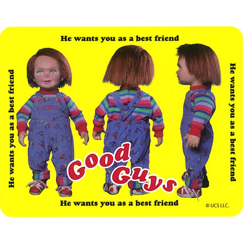 CHILD'S PLAY チャイルドプレイ - CHUCKY / Yellow / ステッカー - PGS